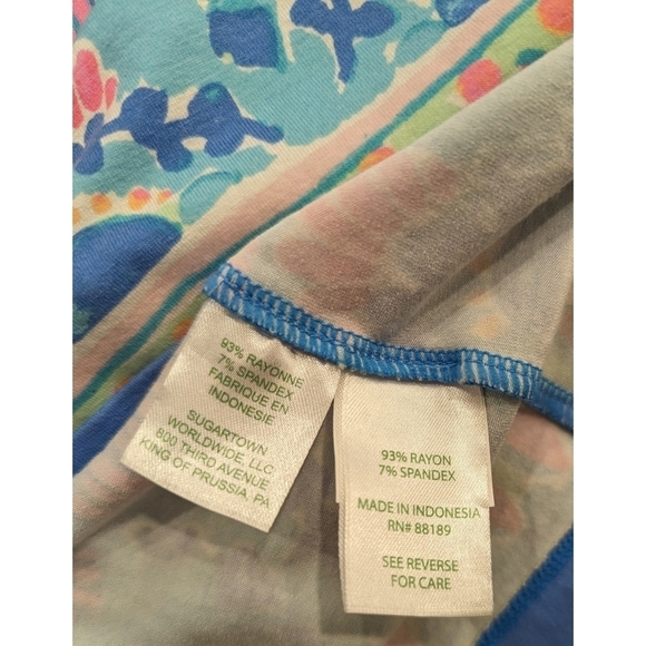 Lilly Pulitzer Sophiletta Dress in Bennet Blue Showstopper Print UPF 50+ Size XS - Picture 4 of 7